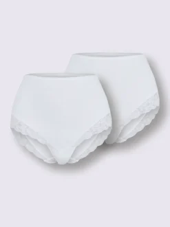 Slip taille haute côtes fines