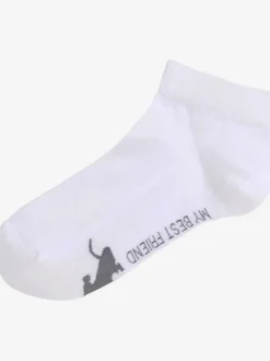 Socquettes motif de pattes doux sous la semelle