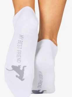 Socquettes motif de pattes doux sous la semelle
