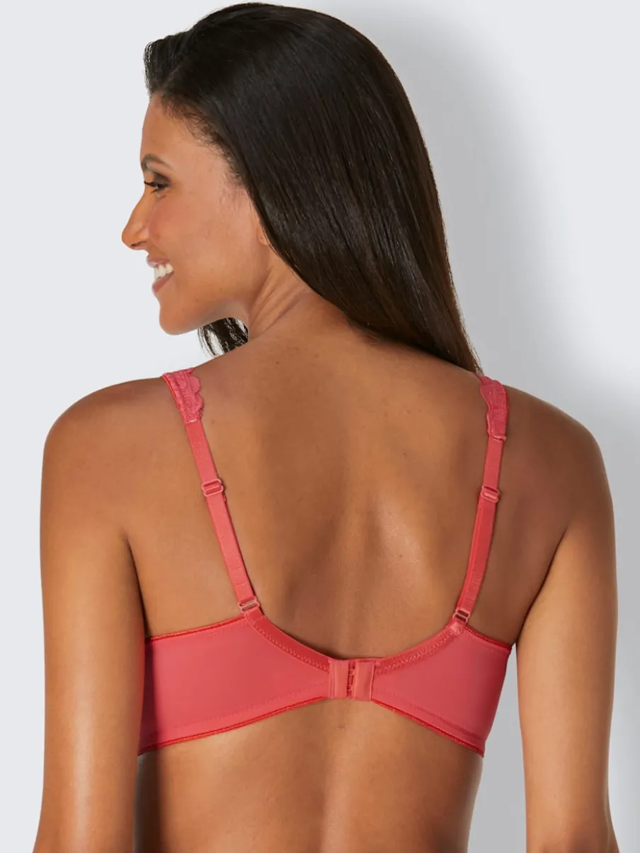 Soutien-gorge confort sans armatures avec dentelle et bretelles réglables