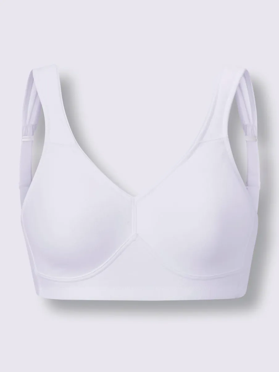 Soutien-gorge confort sans armatures avec bonnets préformés et larges bretelles