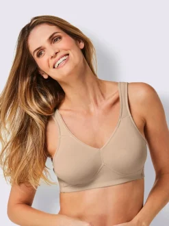Soutien-gorge confort sans armatures avec bonnets préformés et larges bretelles