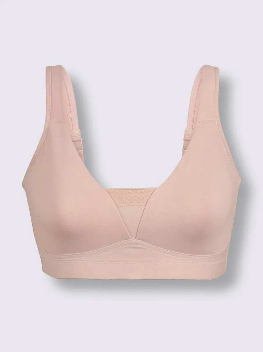 Soutien-gorge confort sans armatures à bonnets moulés et bretelles rembourrées