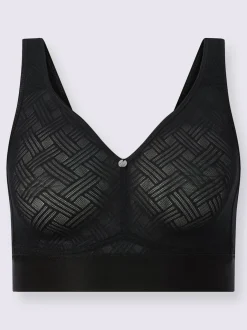 Soutien-gorge confort sans armatures à bonnets préformés avec applications décoratives