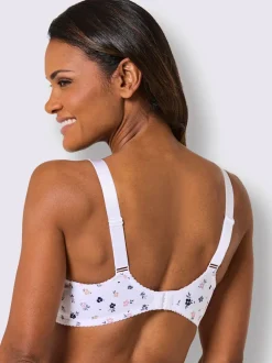 Soutien-gorge à coques sans armatures à bonnets moulés et bretelles réglables