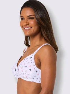 Soutien-gorge à coques sans armatures à bonnets moulés et bretelles réglables