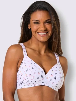 Soutien-gorge à coques sans armatures à bonnets moulés et bretelles réglables