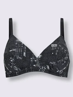Soutien-gorge à coques sans armatures avec bonnets moulés et imprimé intégral