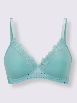 Soutien-gorge à coques sans armatures avec dentelle florale