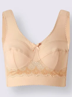 Soutien-gorge large avec bonnets 3 parties et dentelle sous la poitrine