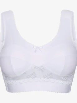 Soutien-gorge large avec bonnets 3 parties et dentelle sous la poitrine