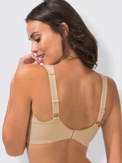 Soutien-gorge large Miss Mary en coton doux avec bonnets en dentelle élastique