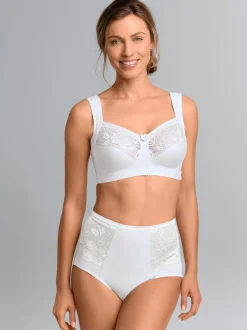 Soutien-gorge large Miss Mary en coton doux avec bonnets en dentelle élastique