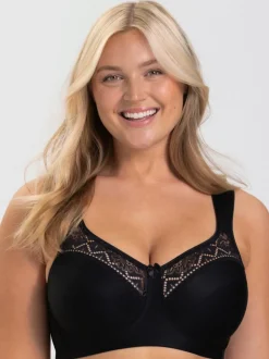 Soutien-gorge large sans armatures avec larges bretelles rembourrées