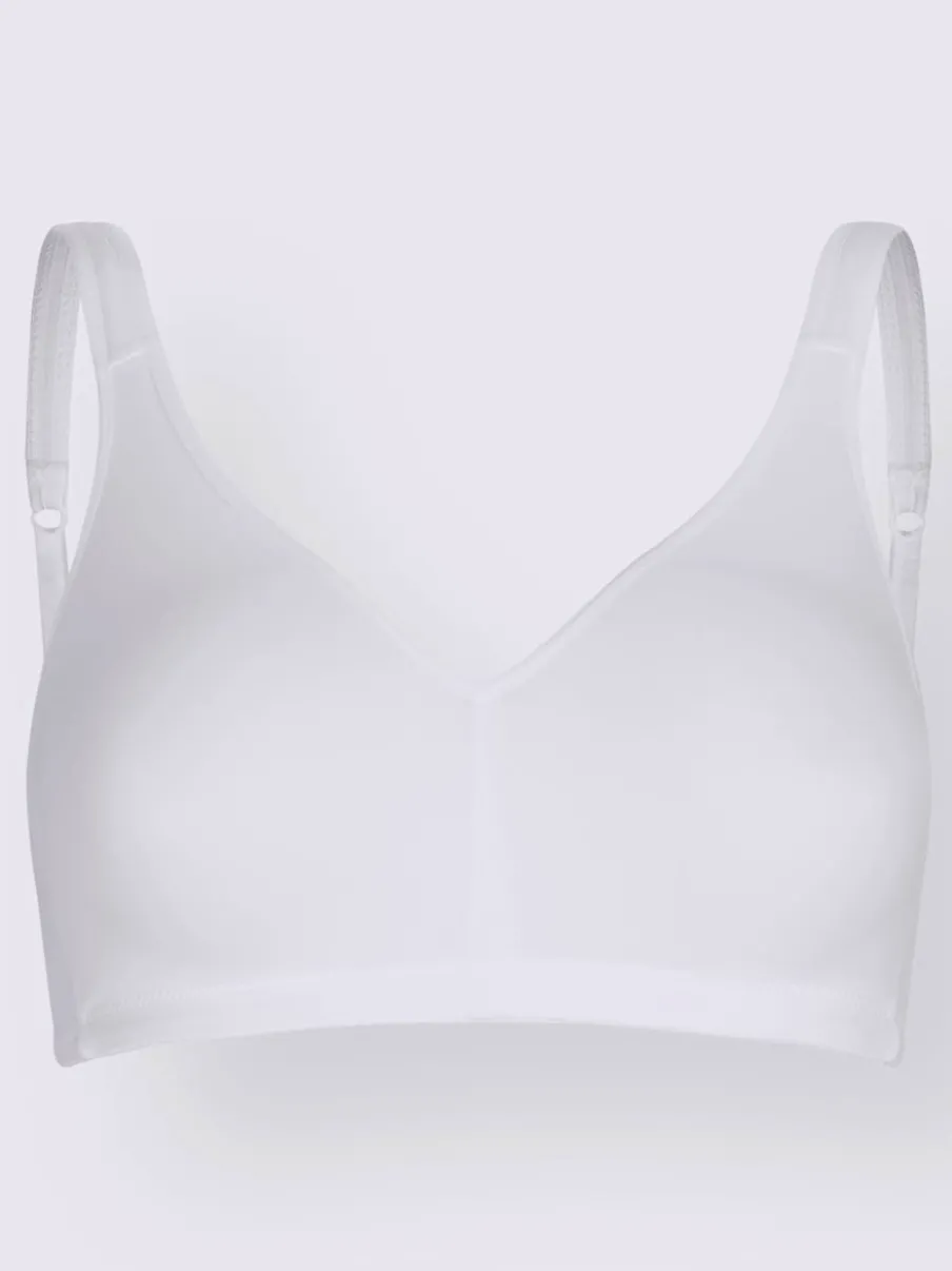 Soutien-gorge sans armatures à bonnets moulés avec bretelles rembourrées