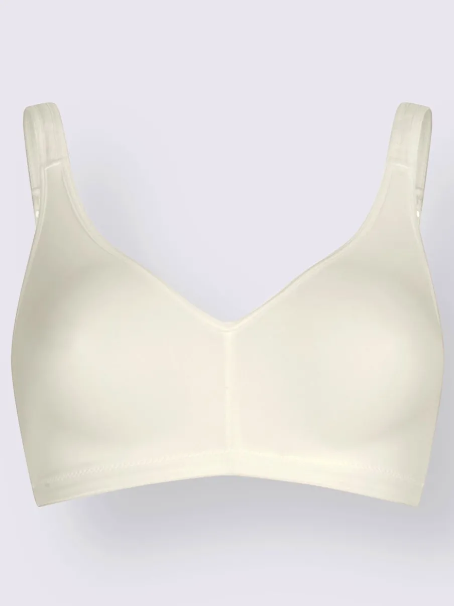 Soutien-gorge sans armatures à bonnets moulés avec bretelles rembourrées
