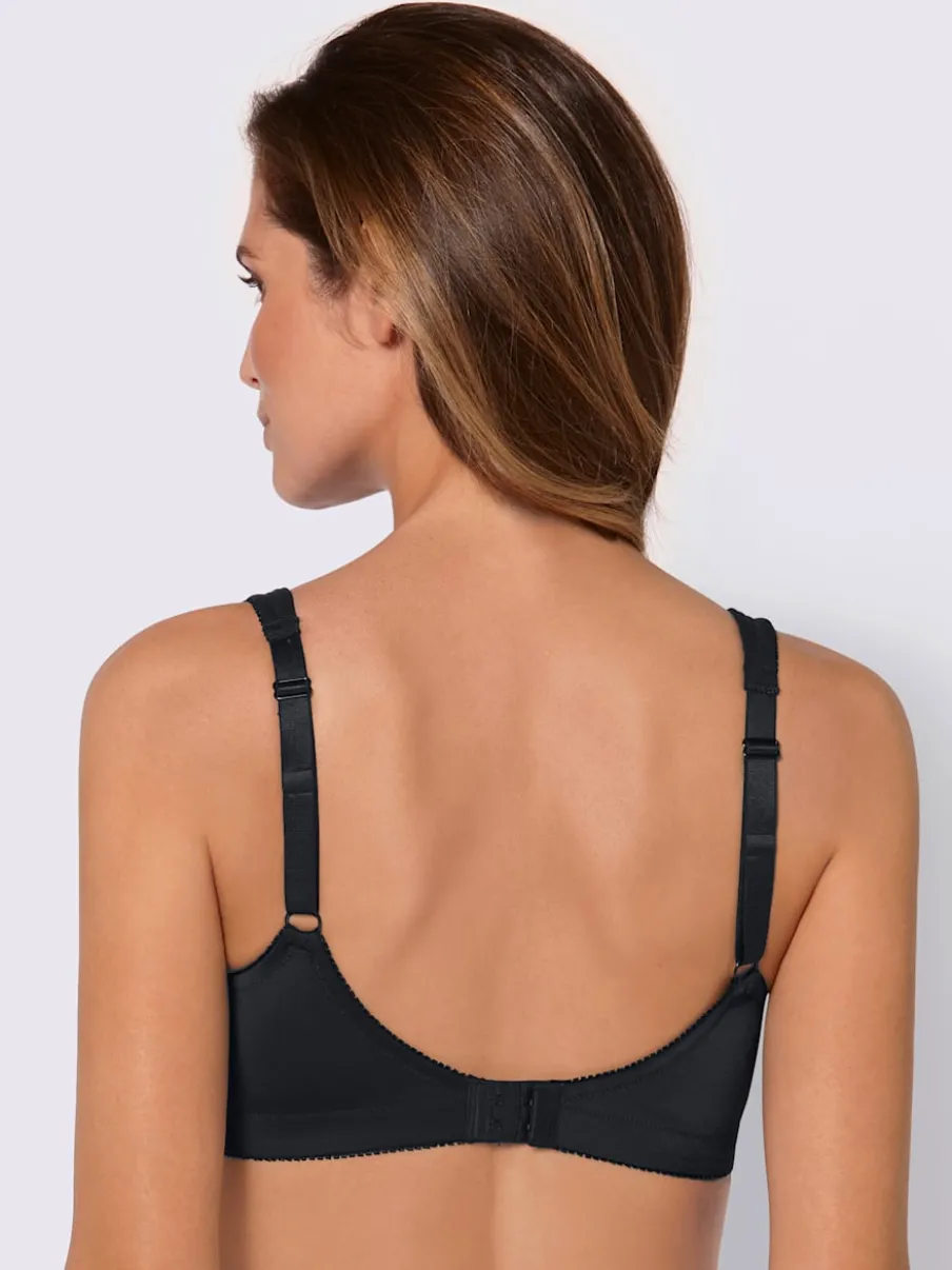 Soutien-gorge sans armatures avec tulle brodé et bretelles larges