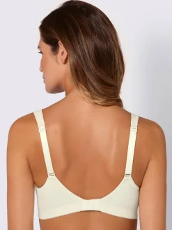 Soutien-gorge sans armatures avec tulle brodé et bretelles larges