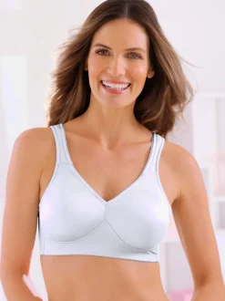 Soutien-gorge sans armatures à bonnets moulés et bretelles larges