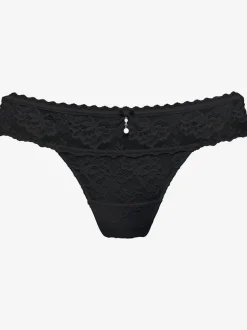 String féminin avec petit nœud décoratif et élégant accessoire décoratif au centre devant