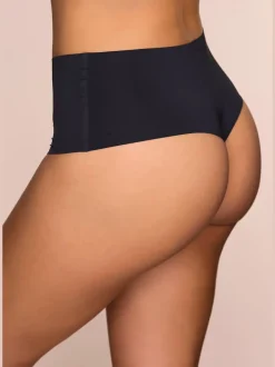 String taille haute string en microfibre très extensible