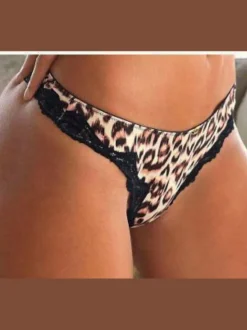 String tendance au superbe motif léopard