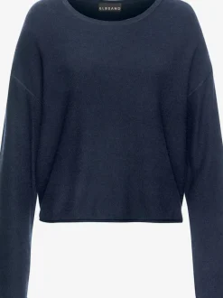 Sweater à encolure ronde avec manches longues et bord roulé