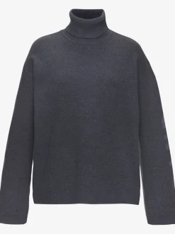 Sweater en tricot doux avec col roulé et manches longues