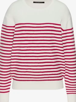 Sweater pull détente à rayures marines