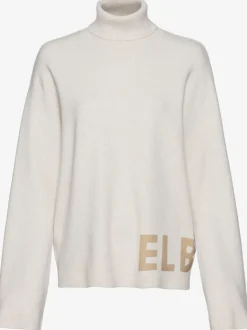 Sweater sweatshirt à col montant avec logo brodé et coupe décontractée