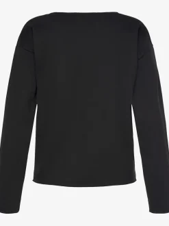 Sweatshirt ample à encolure ronde et manches longues