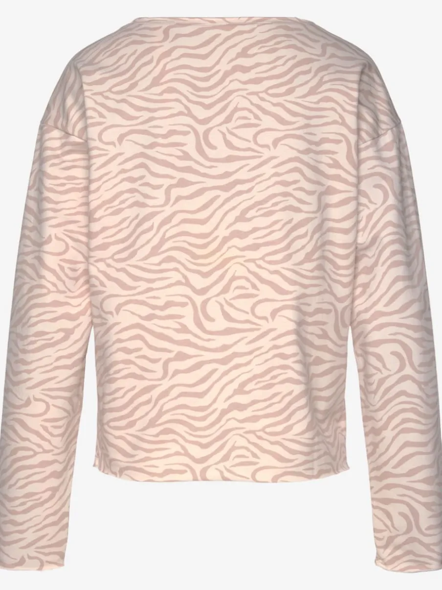 Sweatshirt ample à encolure ronde et manches longues
