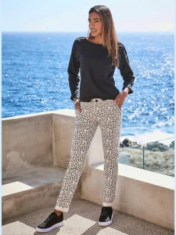 Sweatshirt ample à encolure ronde et manches longues