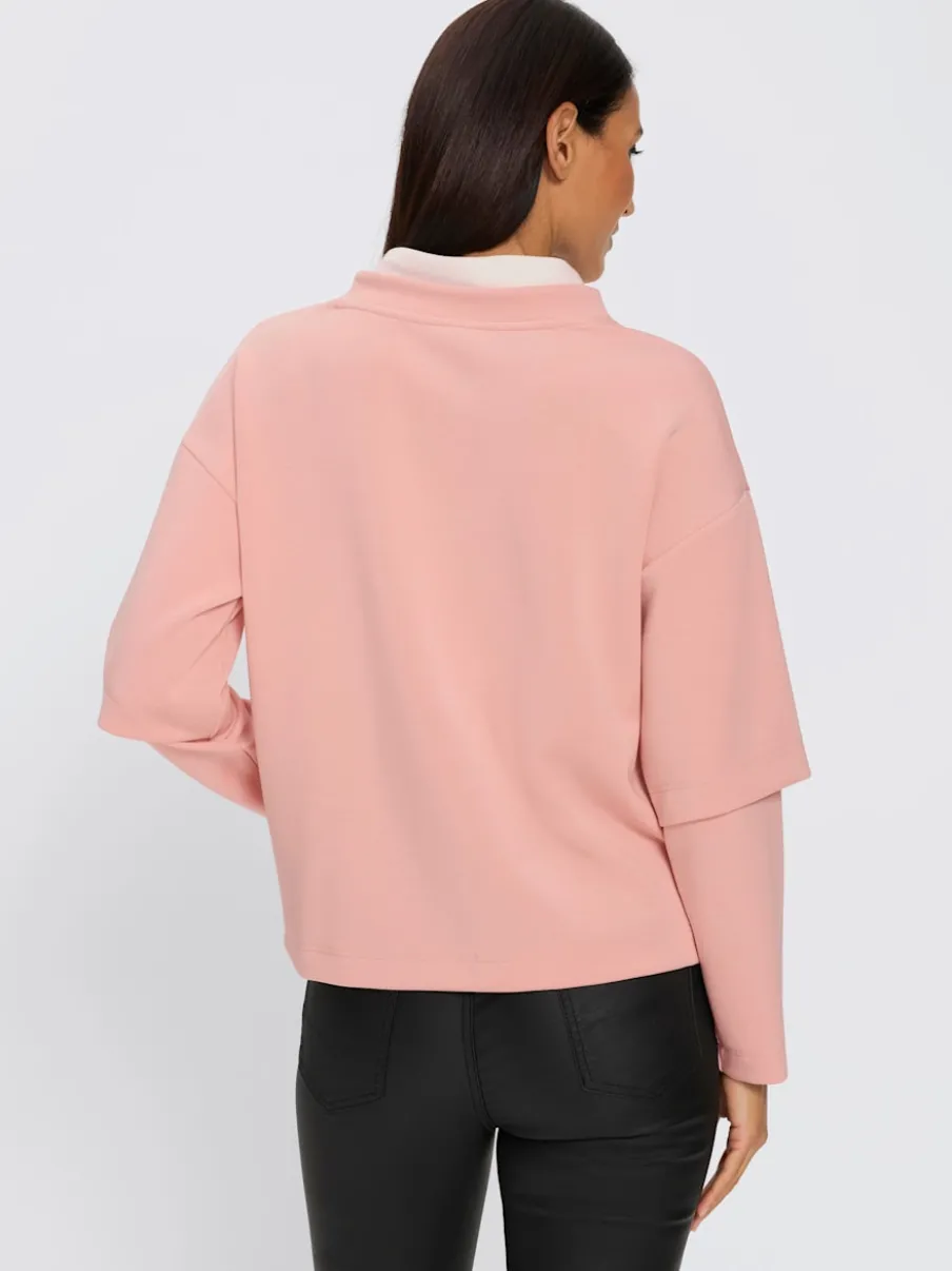 Sweatshirt aspect 2 en 1 tendance