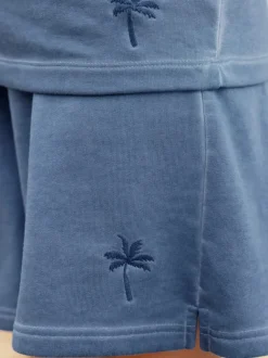 Sweatshirt avec encolure ronde et manches à bords-côtes