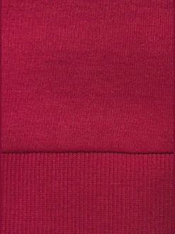 Sweatshirt basique à encolure ronde avec logo et bords-côtes doux