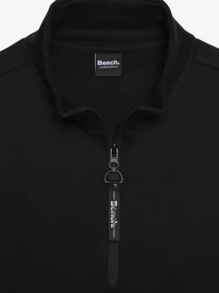Sweat-shirt camionneur à manches courtes avec col montant et emmanchures larges