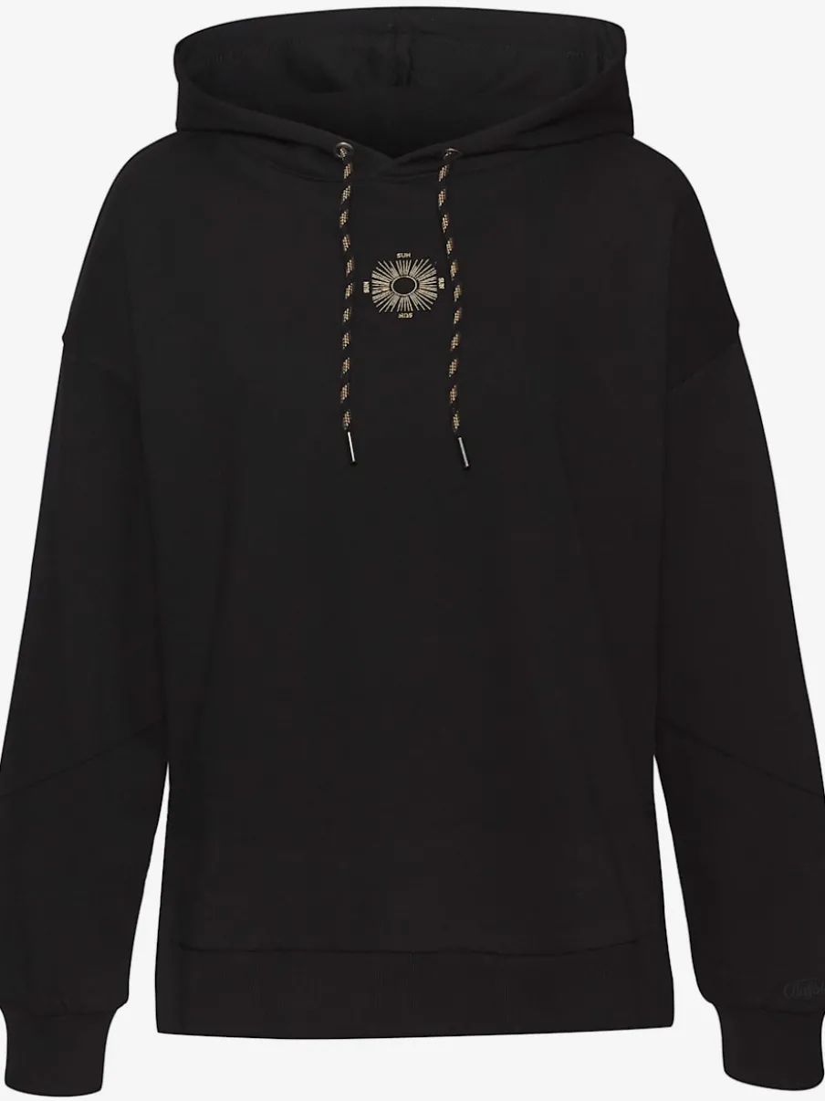 Sweatshirt à capuche avec cordon réglable et imprimés graphiques