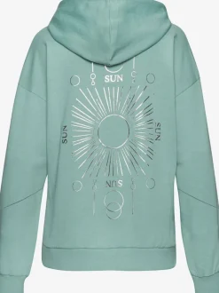 Sweatshirt à capuche avec cordon réglable et imprimés graphiques