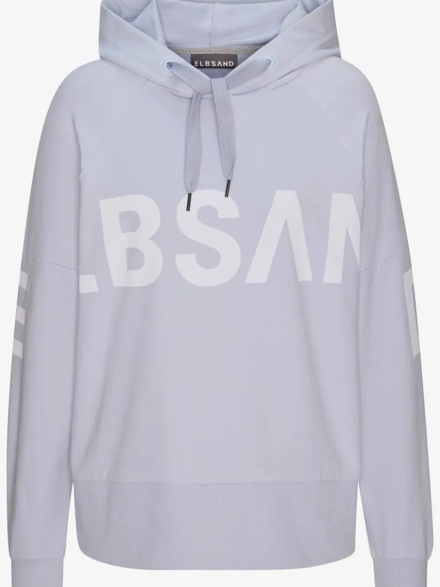Sweatshirt à capuche avec grande capuche et motifs graphiques