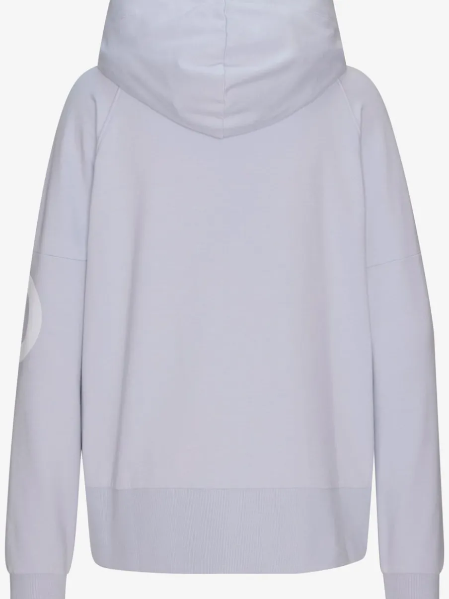 Sweatshirt à capuche avec grande capuche et motifs graphiques