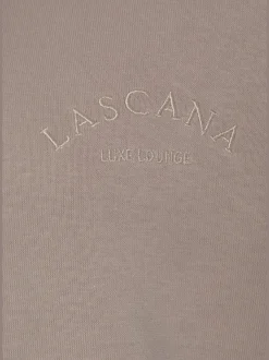 Sweatshirt à capuche avec logo brodé et finitions côtelées