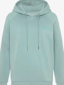 Sweatshirt à capuche avec logo brodé et finitions côtelées