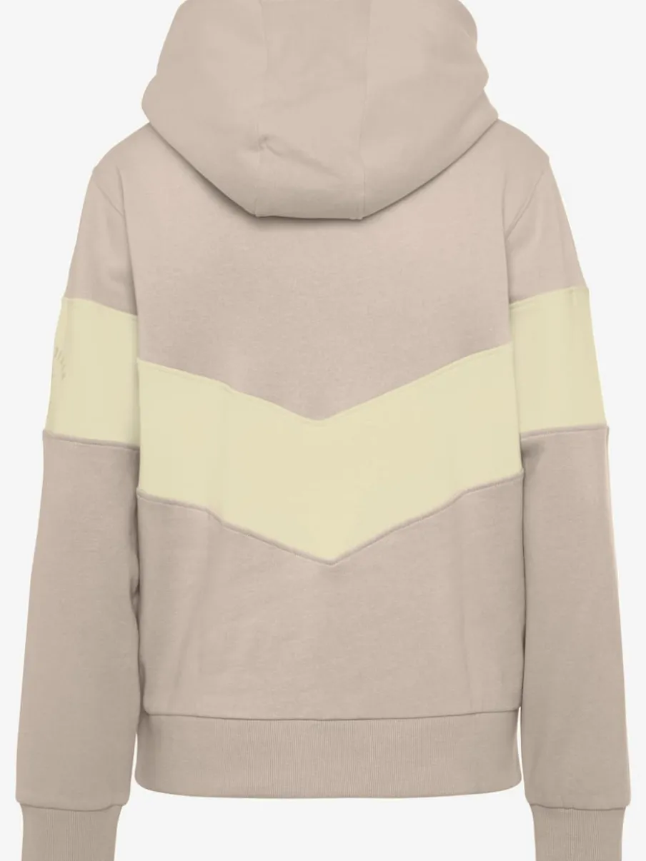 Sweatshirt à capuche avec manches longues et logo sur la manche gauche