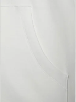 Sweatshirt à capuche avec poche kangourou et bords-côtes