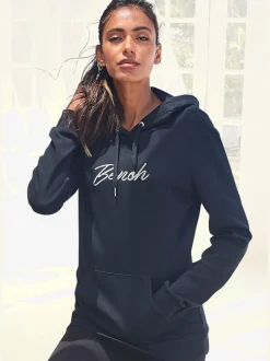 Sweatshirt à capuche avec poche kangourou et bords-côtes
