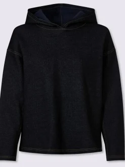 Sweatshirt à capuche qualité denim