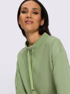 Sweatshirt col montant à coulisse