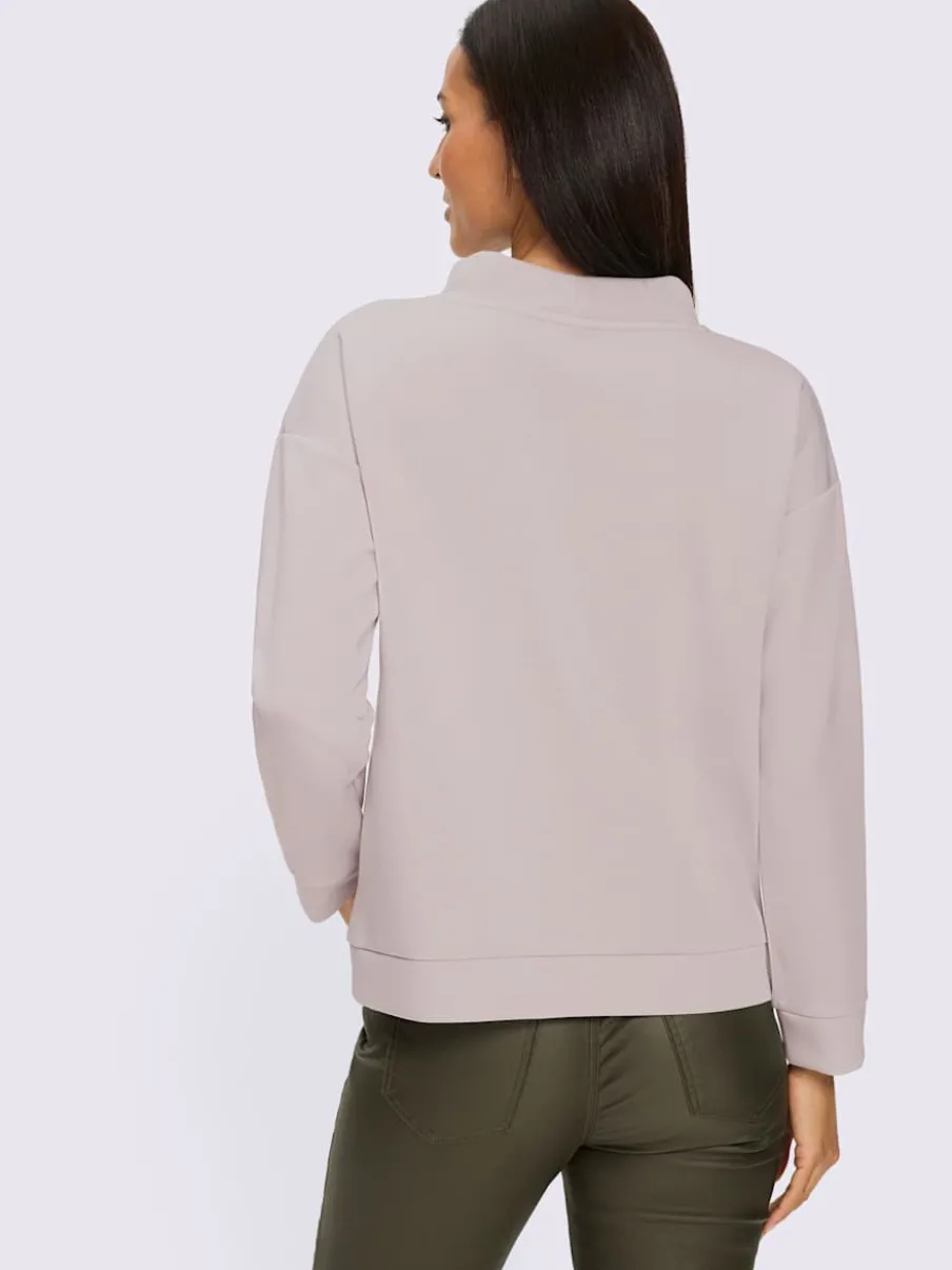 Sweatshirt col montant à coulisse