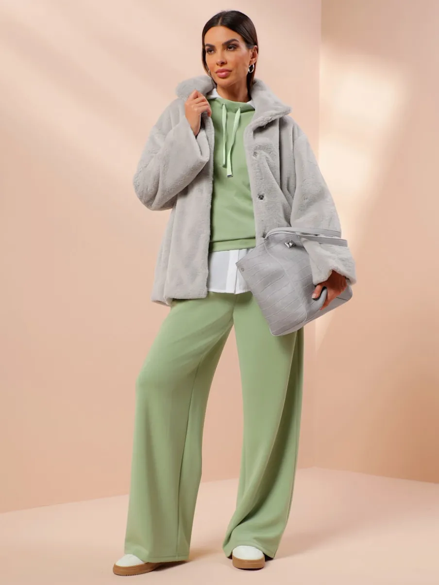 Sweatshirt col montant à coulisse